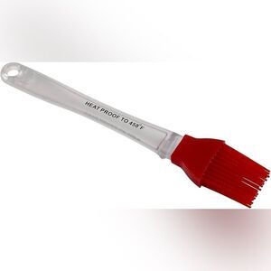 10/$50 Heat-Resistant Red Silicone Basting Brush 8.5”
